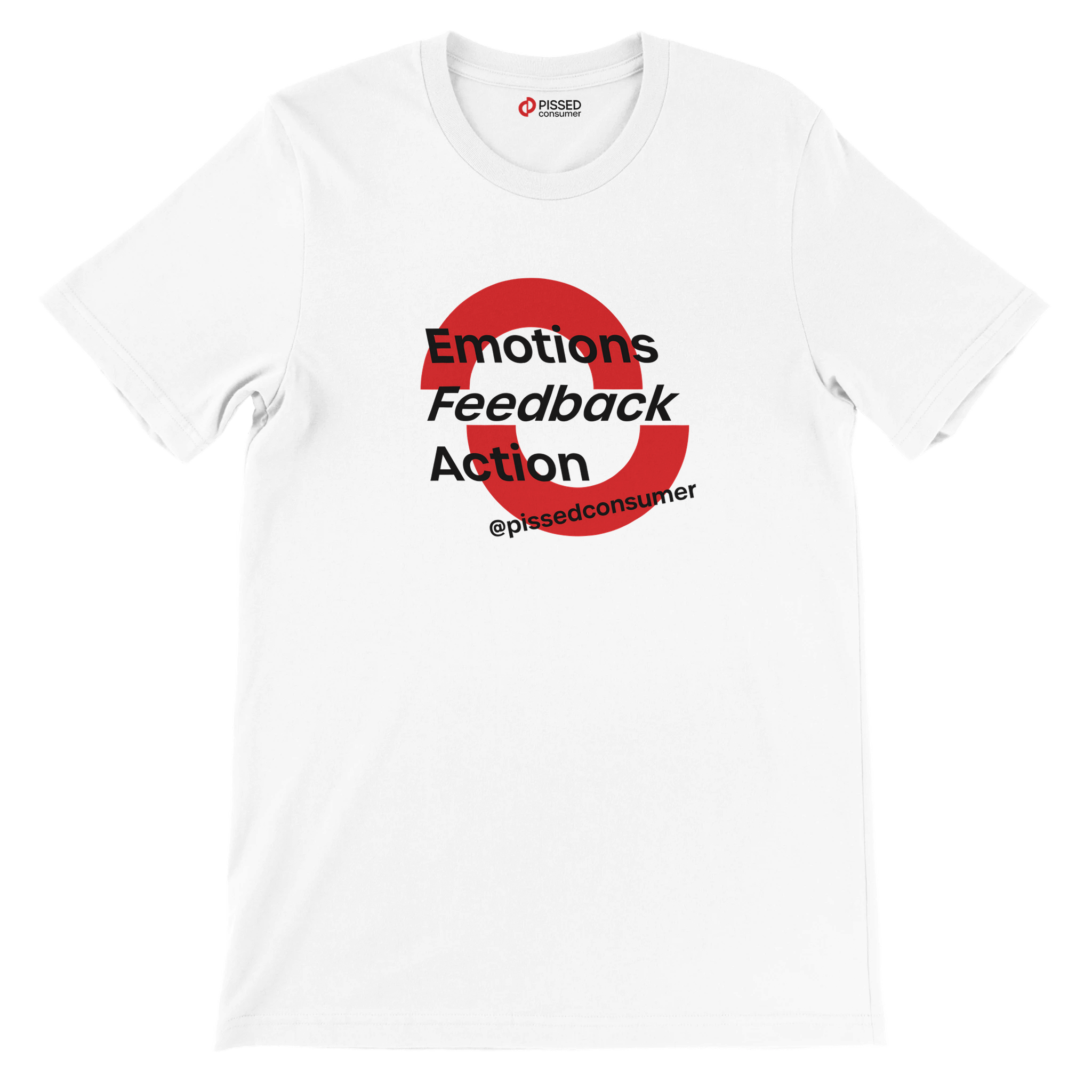 Emotions Feedback Action Print T-Shirt- Image 