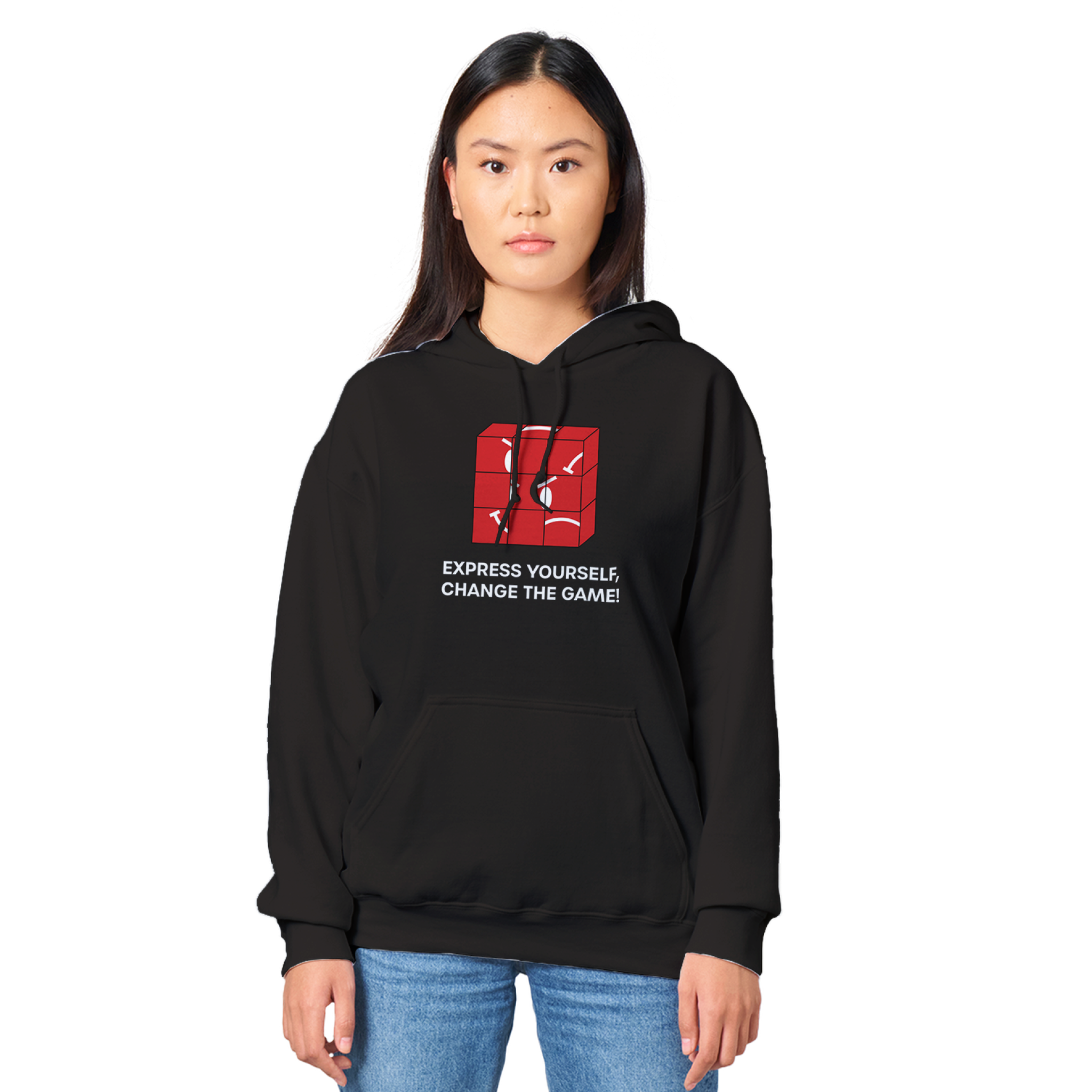 Change The Game Print Pullover Hoodie- Image 