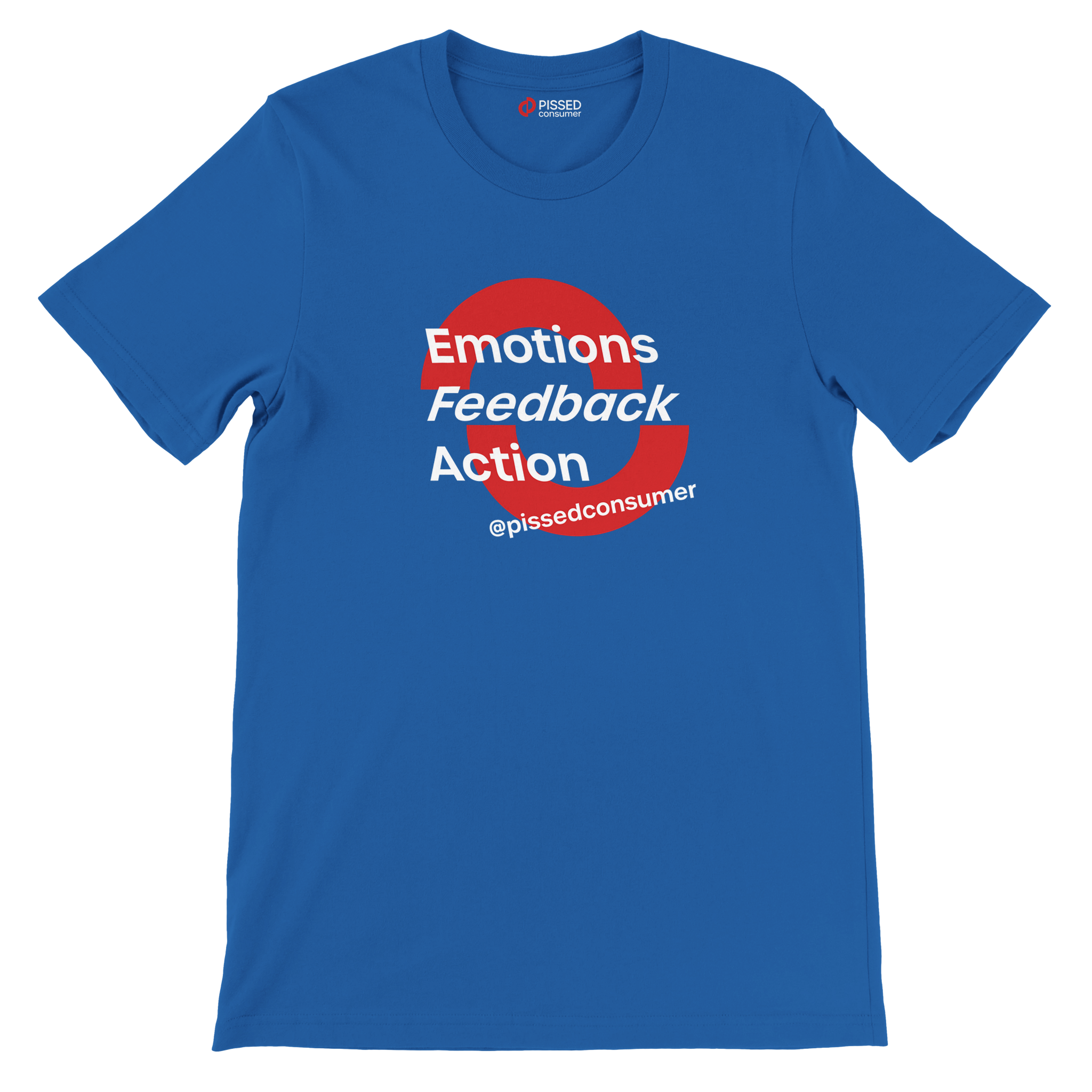 Emotions Feedback Action Print T-Shirt- Image 