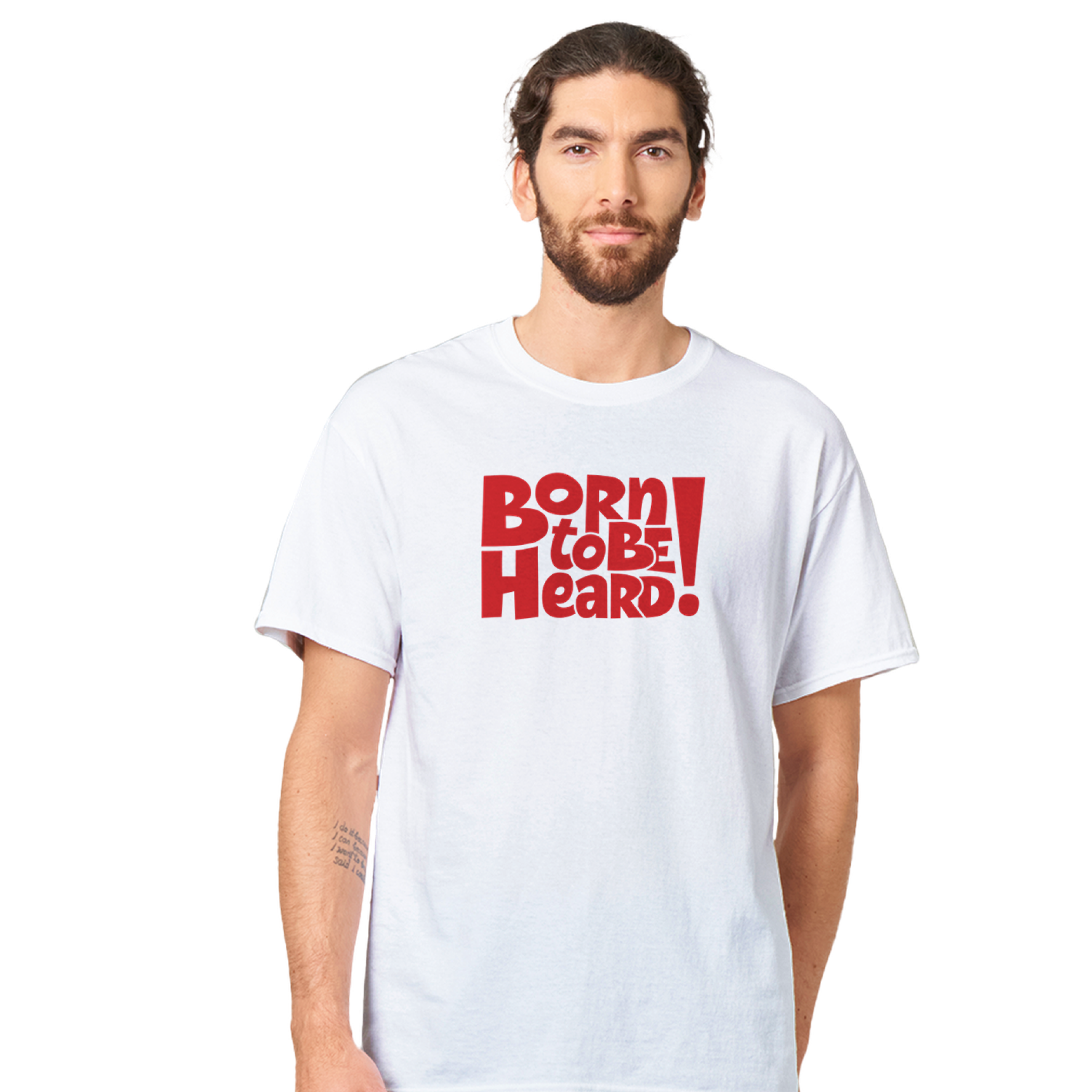 Born To Be Heard 2 Print T-Shirt- Image 