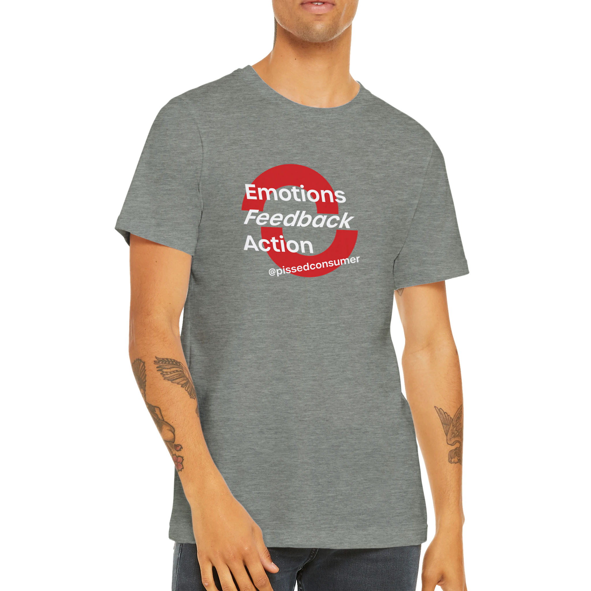 Emotions Feedback Action Print T-Shirt- Image 12