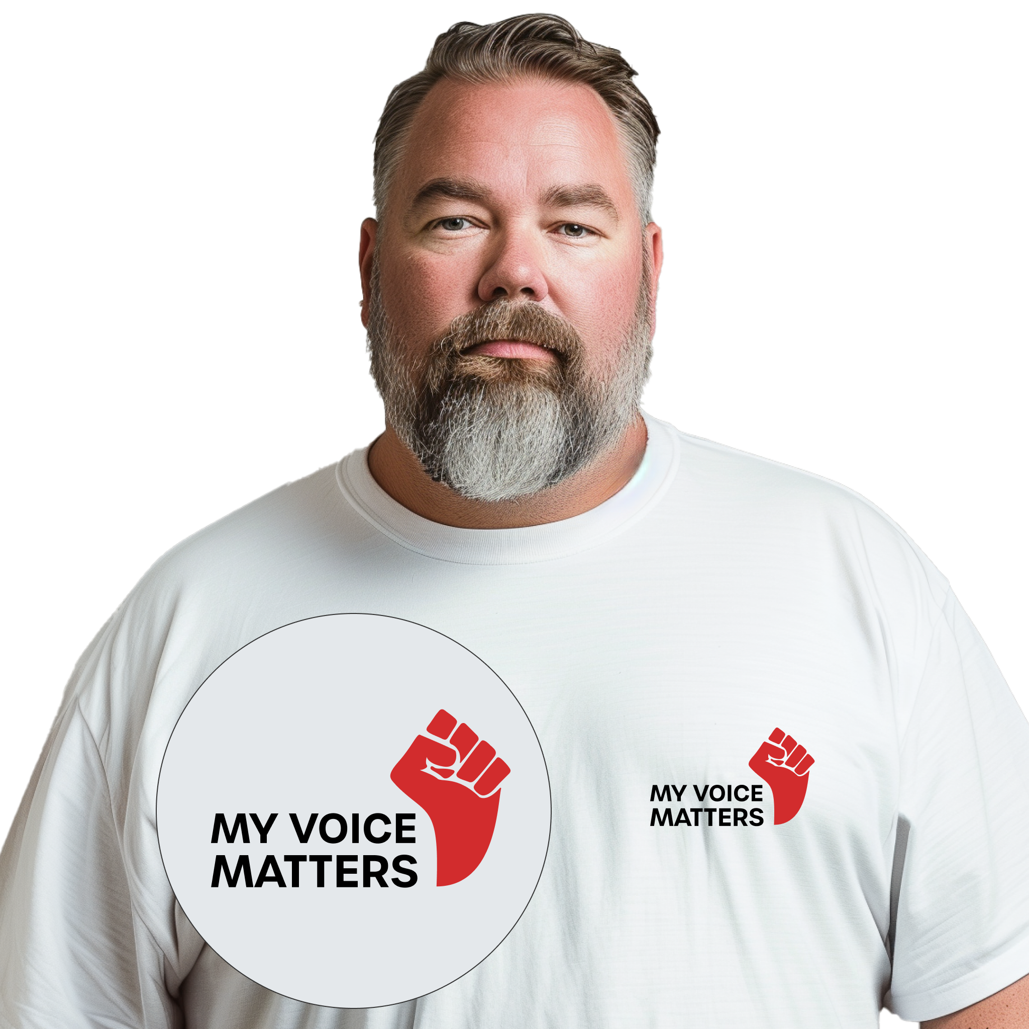 My Voice Matters Print T-Shirt- Image 