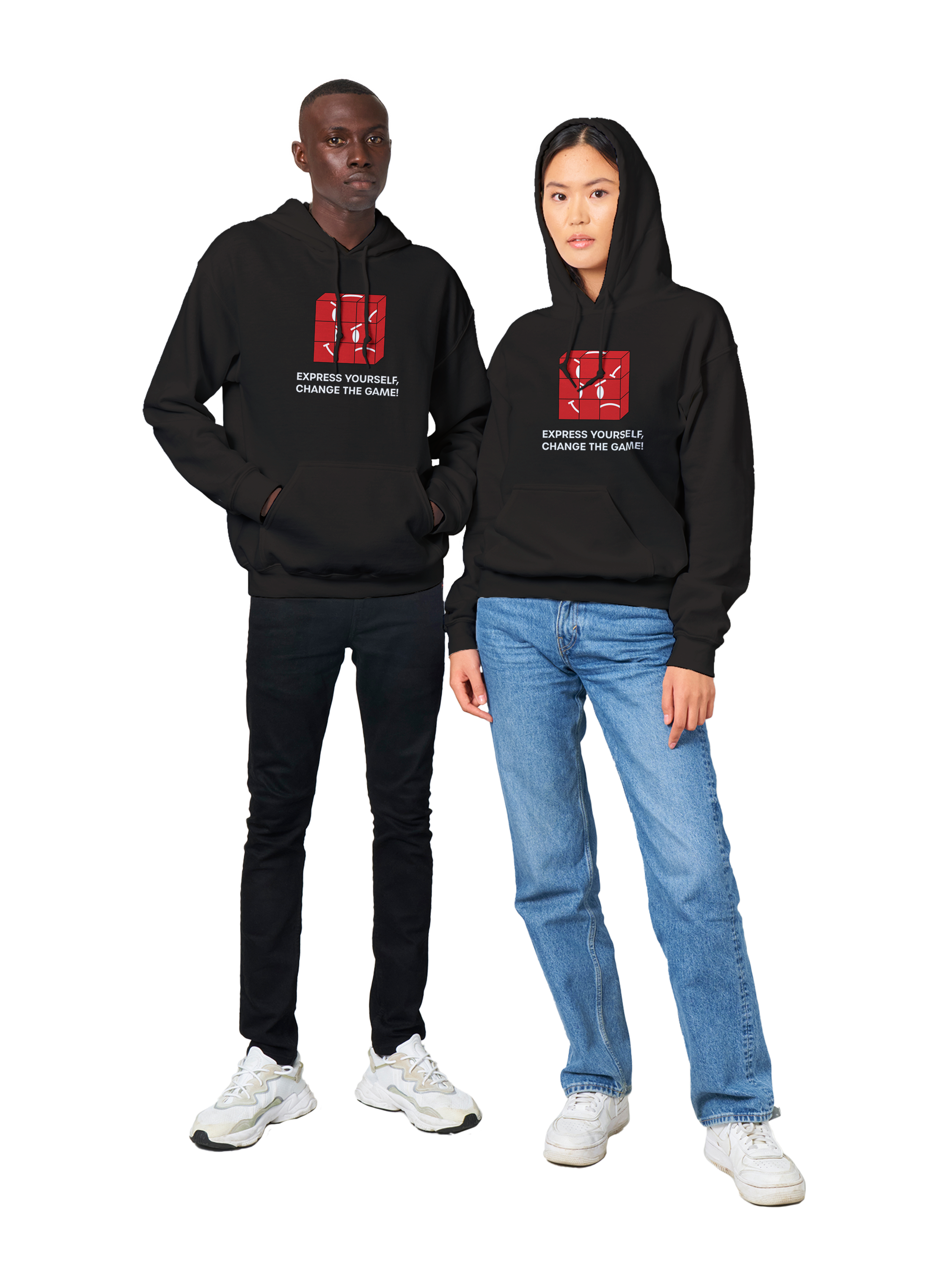 Change The Game Print Pullover Hoodie- Image 4